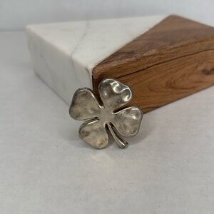 Vintage Clover Brooch Pendant Best Brand 4 Leaf Clover signed Best Lot B23